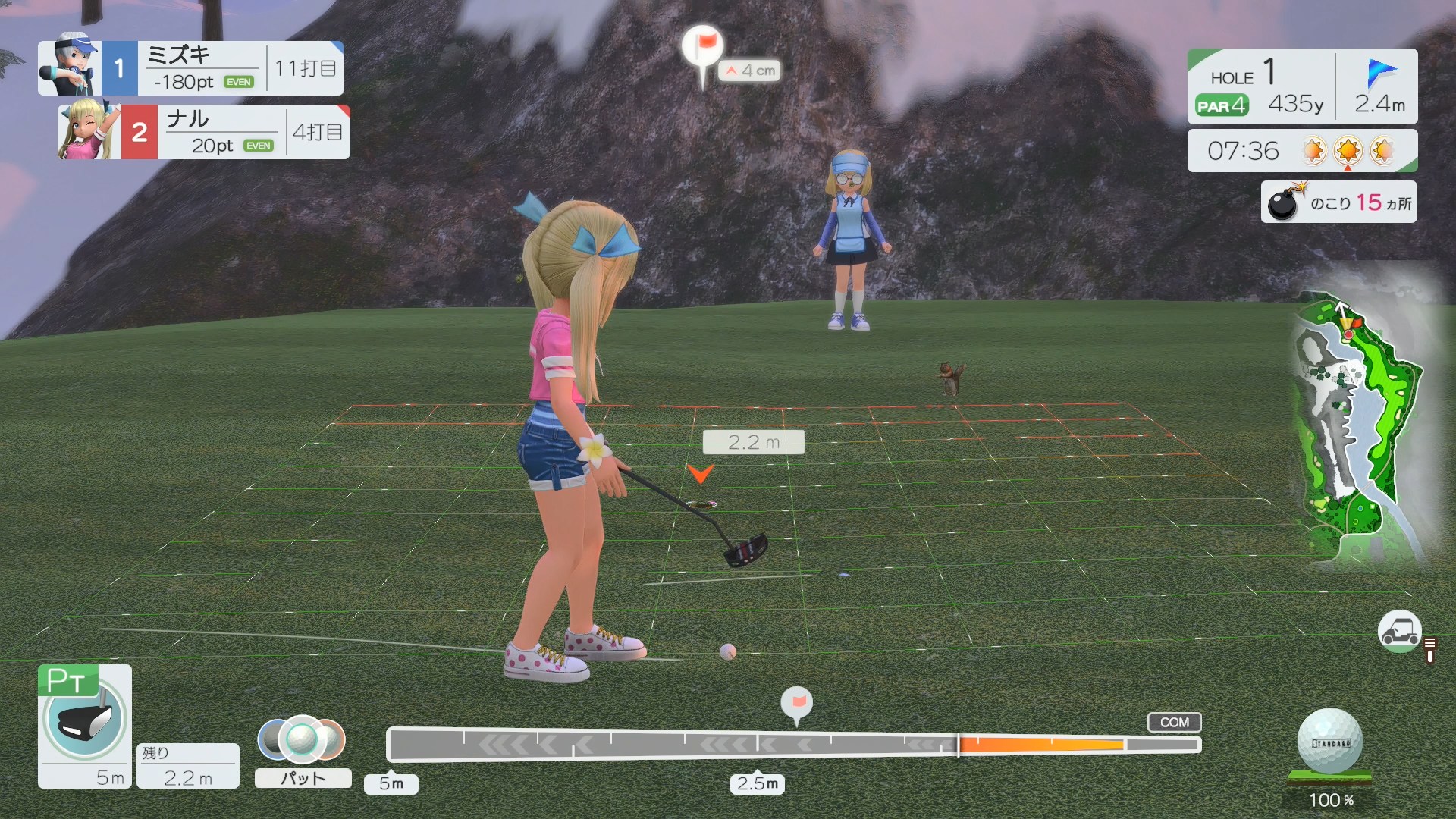 爆破の影響でOBの連続で11打も打ちこむ羽目になってしまって惨敗……