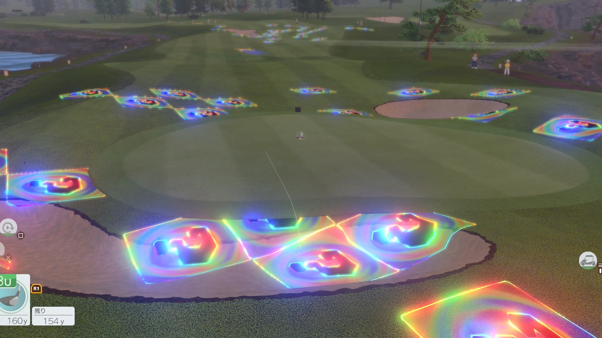 コース上に煌めく「？」マークが特徴的な「カラフル」モード。「？」マスは常時画面上に表示されており、ここに入ると何が起こるか分からない