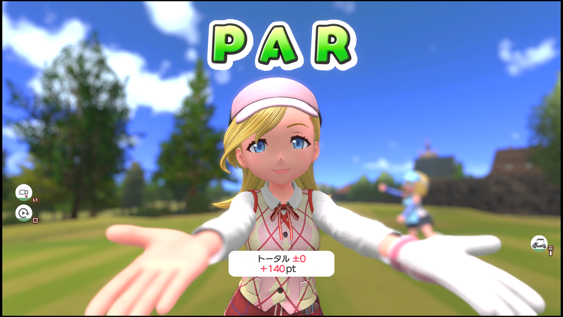 「みんなのGOLF 2」と「みんなのGOLF 4」で登場したグロリアの妹のロシアゴルファー、シルビア登場