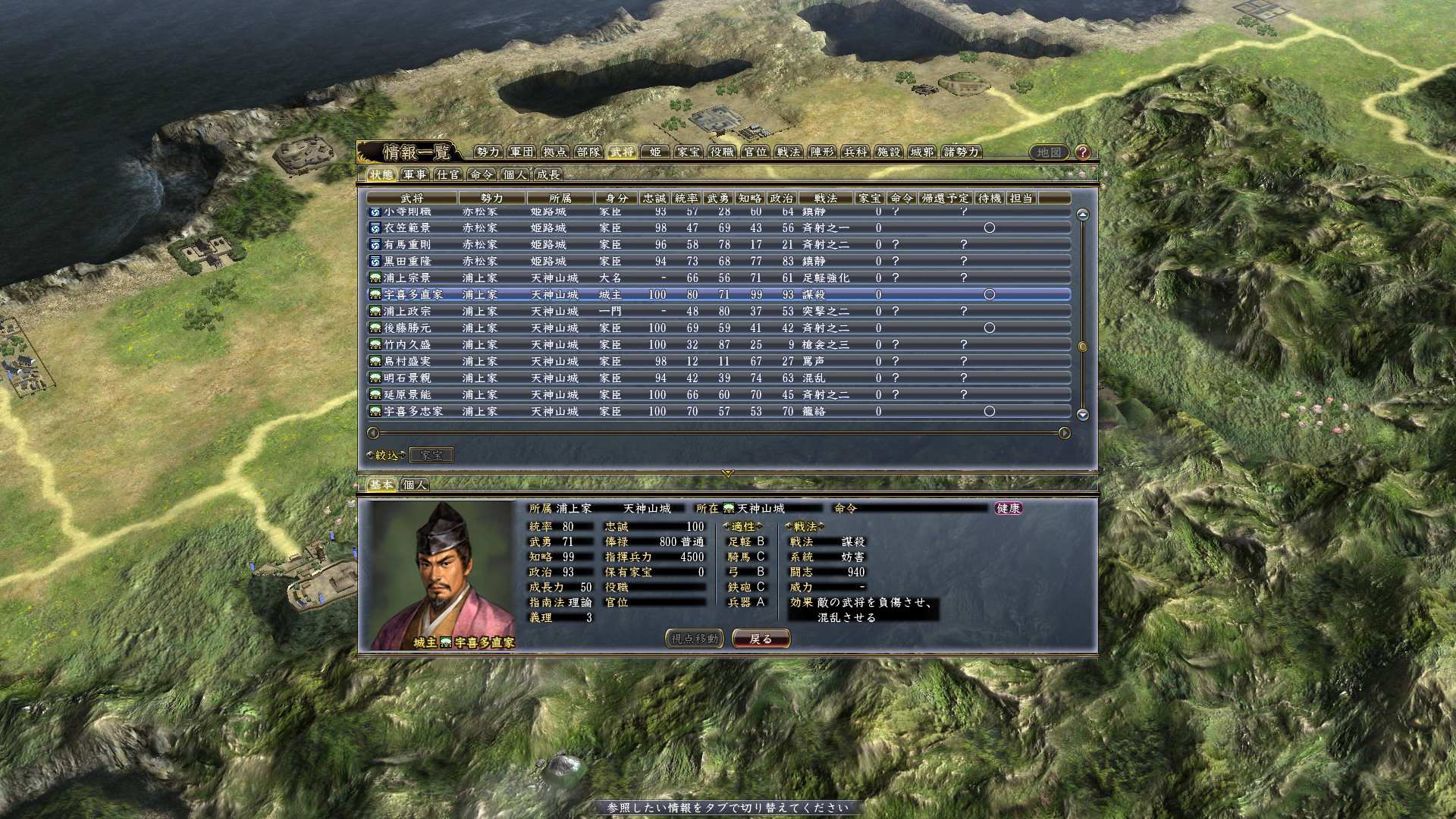 「天道」に登場している宇喜多直家。戦法はやはり謀殺