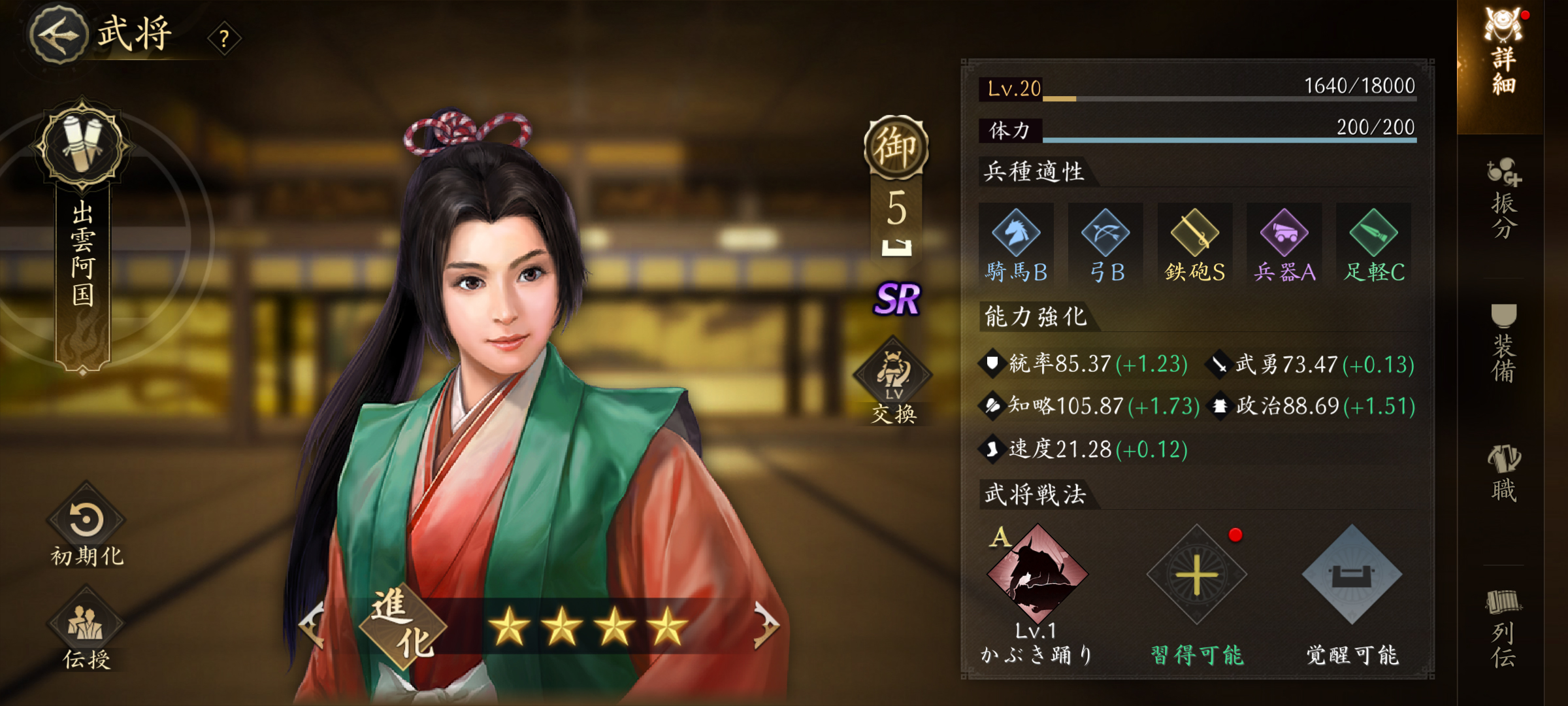 元祖男装の麗人、戦国時代のトップダンサー、出雲阿国