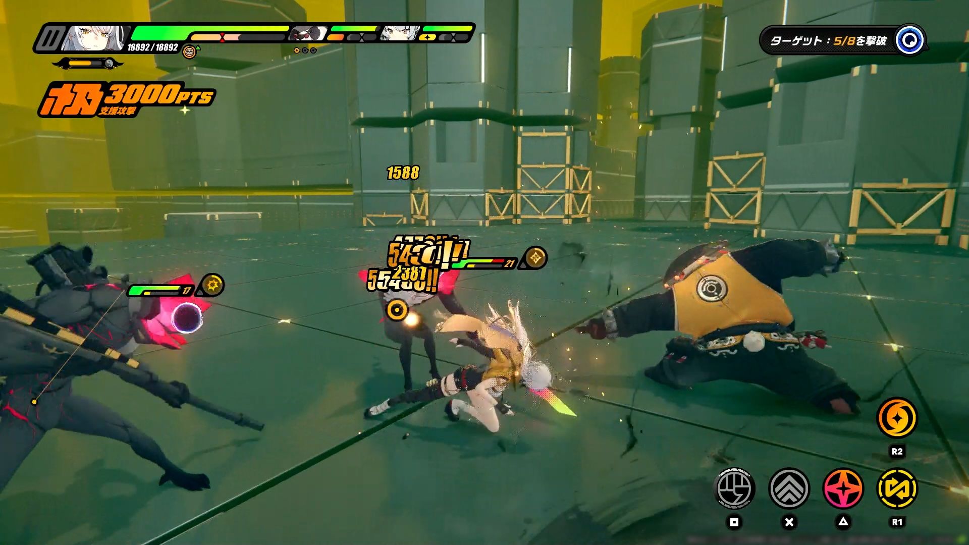 「剛破」を獲得した後、特殊スキル発動後にクイック支援で入れ替わっても、剛破の分だけ自動で攻撃を続ける