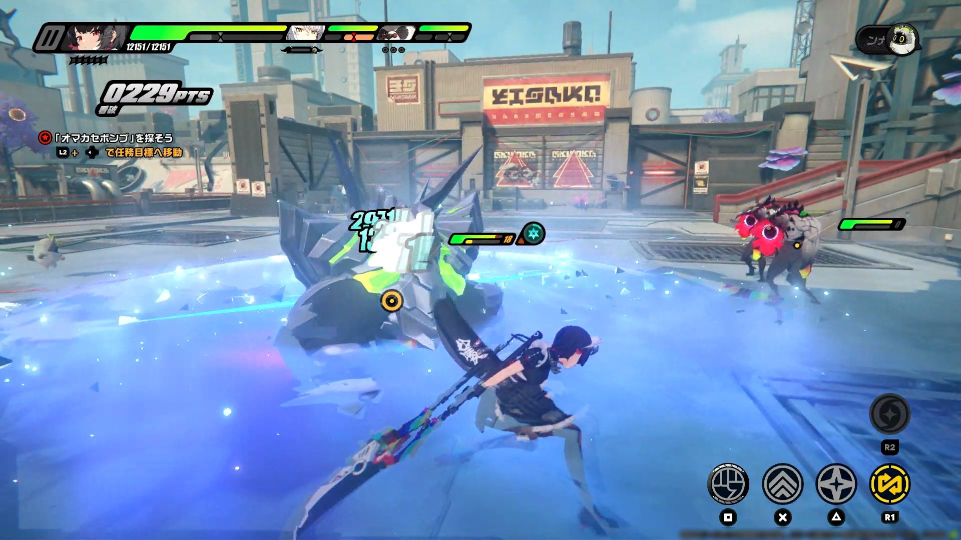 新アクション「霜鋒」。動きはウィークリーコンテンツ「零号ホロウ」で使えたやつ