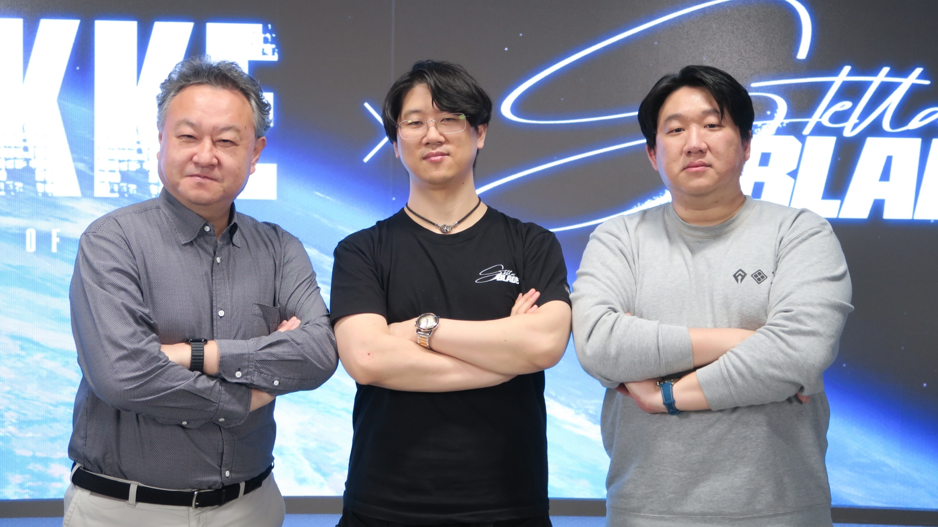 吉田氏（左）、キム氏（中）、ユ氏（右）