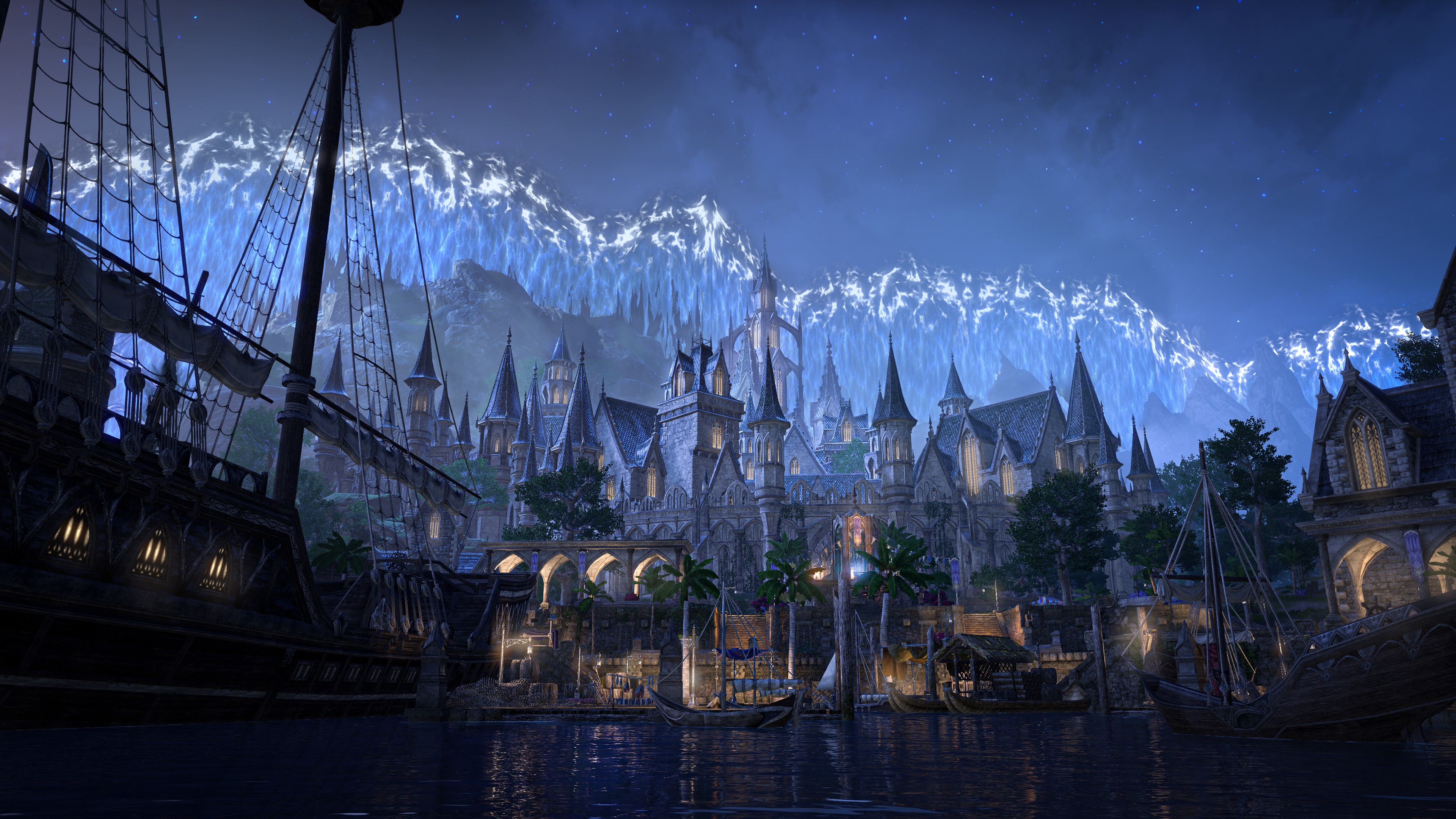 まるで津波のようにも見える「苦悶の壁」。ソルティス島を分断する壁だ