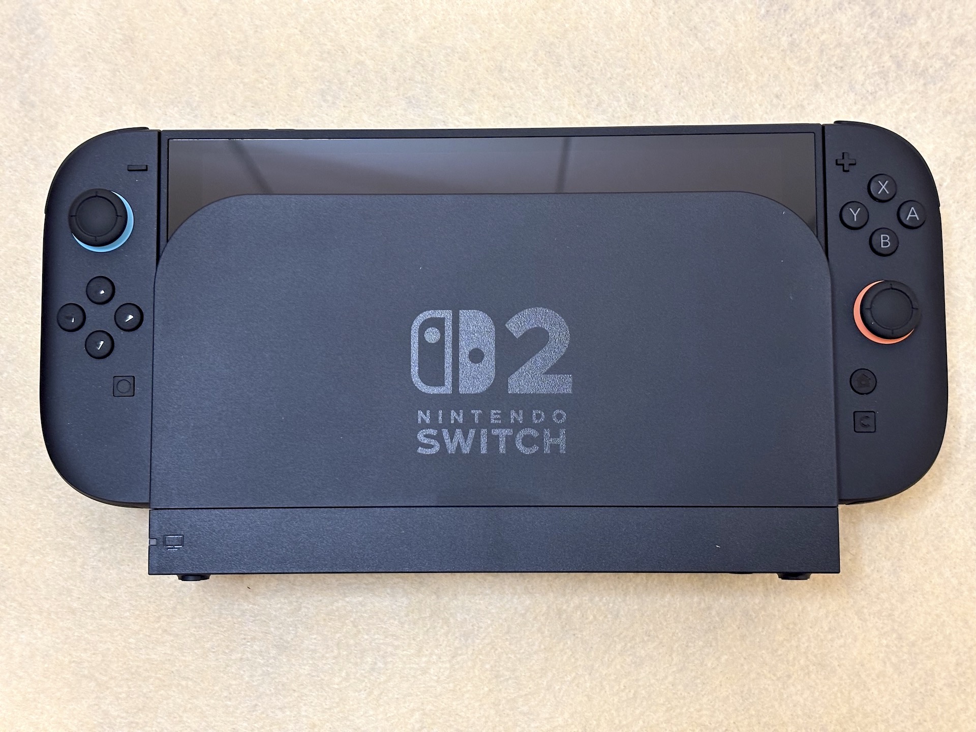 ドックにSwitch2を装着した状態