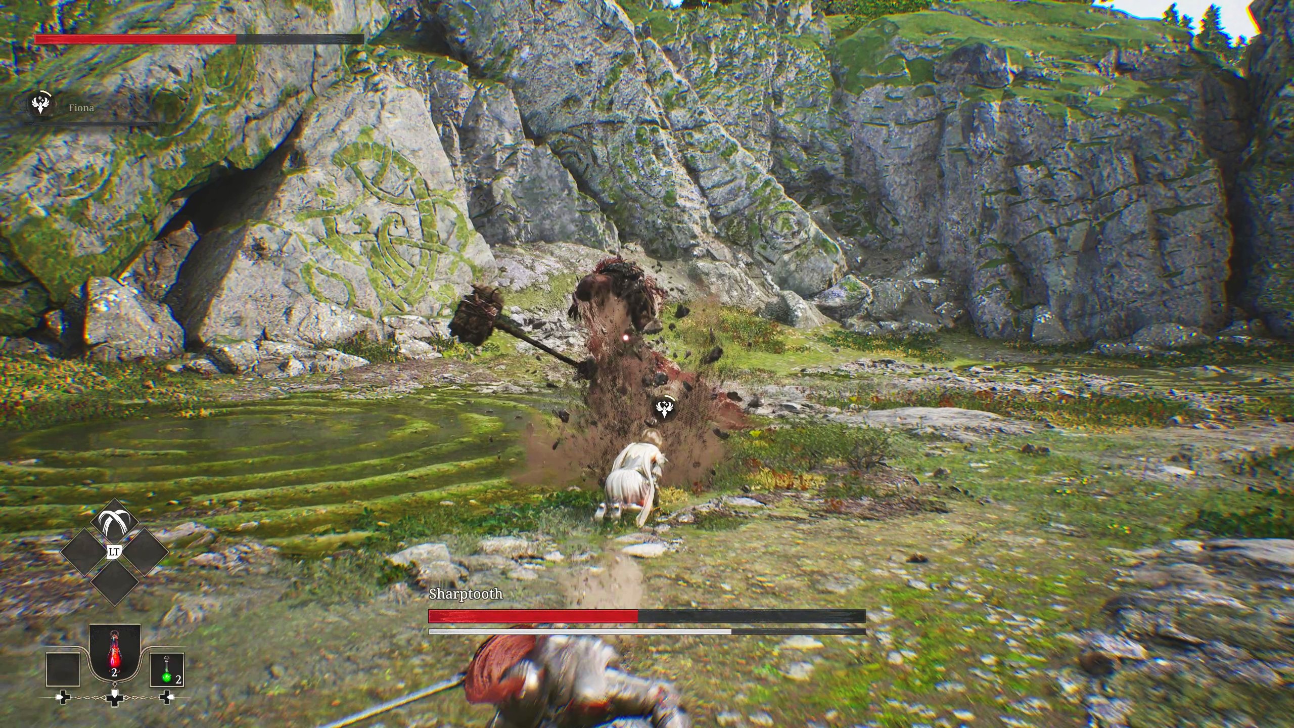 時に猪突猛進スタイルが仇になることも……。ボスの致命的な攻撃を受けまくって自滅することもあった