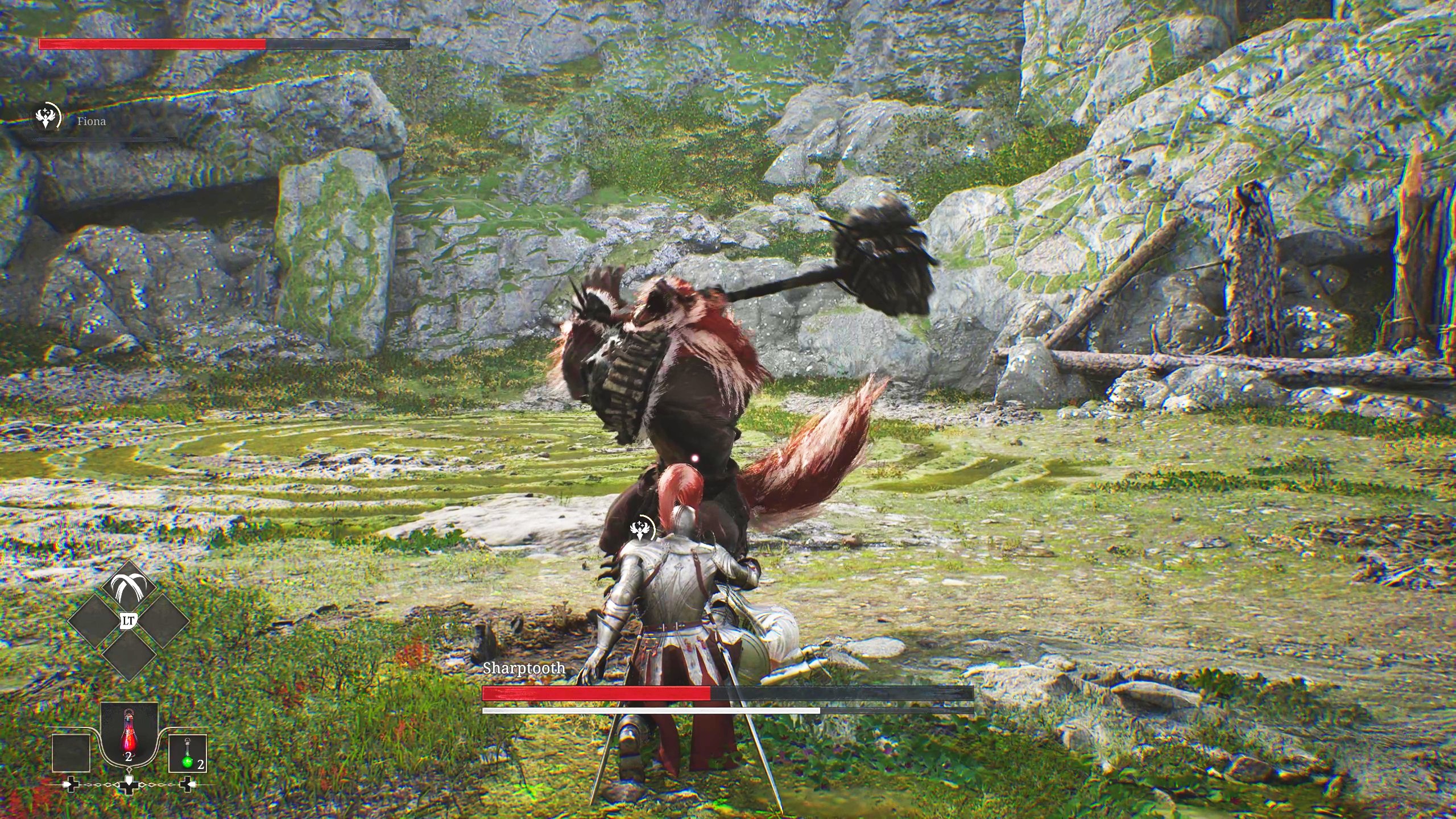 瀕死状態の仲間NPCを蘇生。プレイヤーが介抱すれば蘇生時間が多少早まるが、敵に絶好の隙を与えてしまう