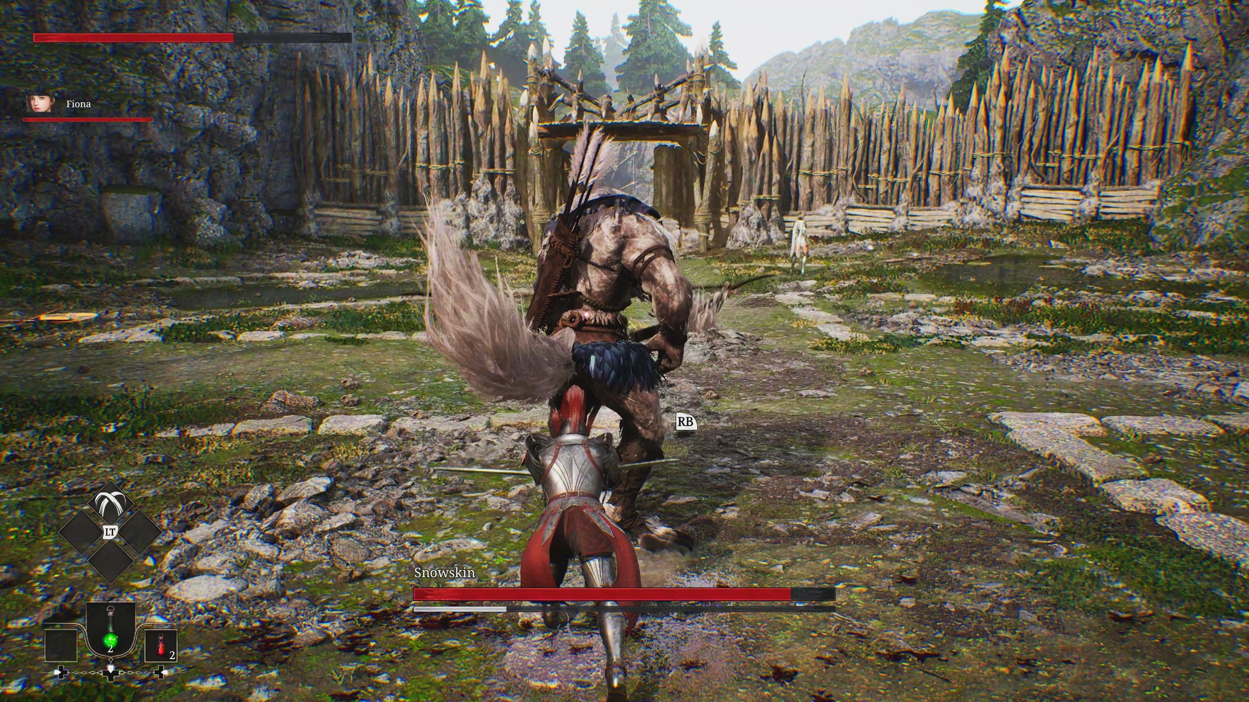 RBボタンのアイコンが表示されるが、これはキャラクターの固有スキル