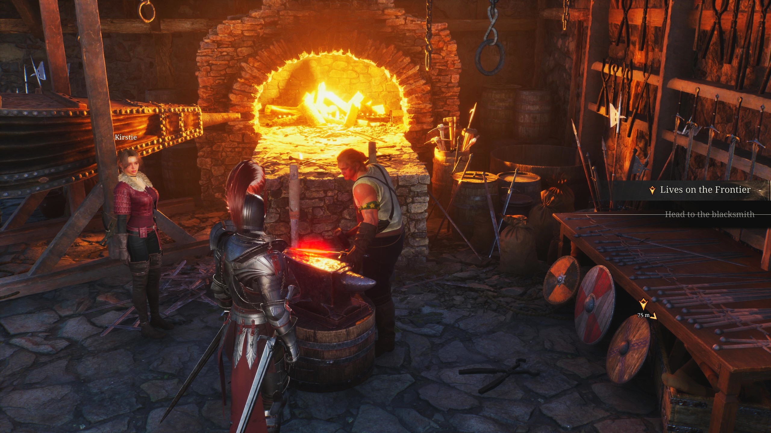 コルヘン街にいる鍛冶屋に武器製作を依頼