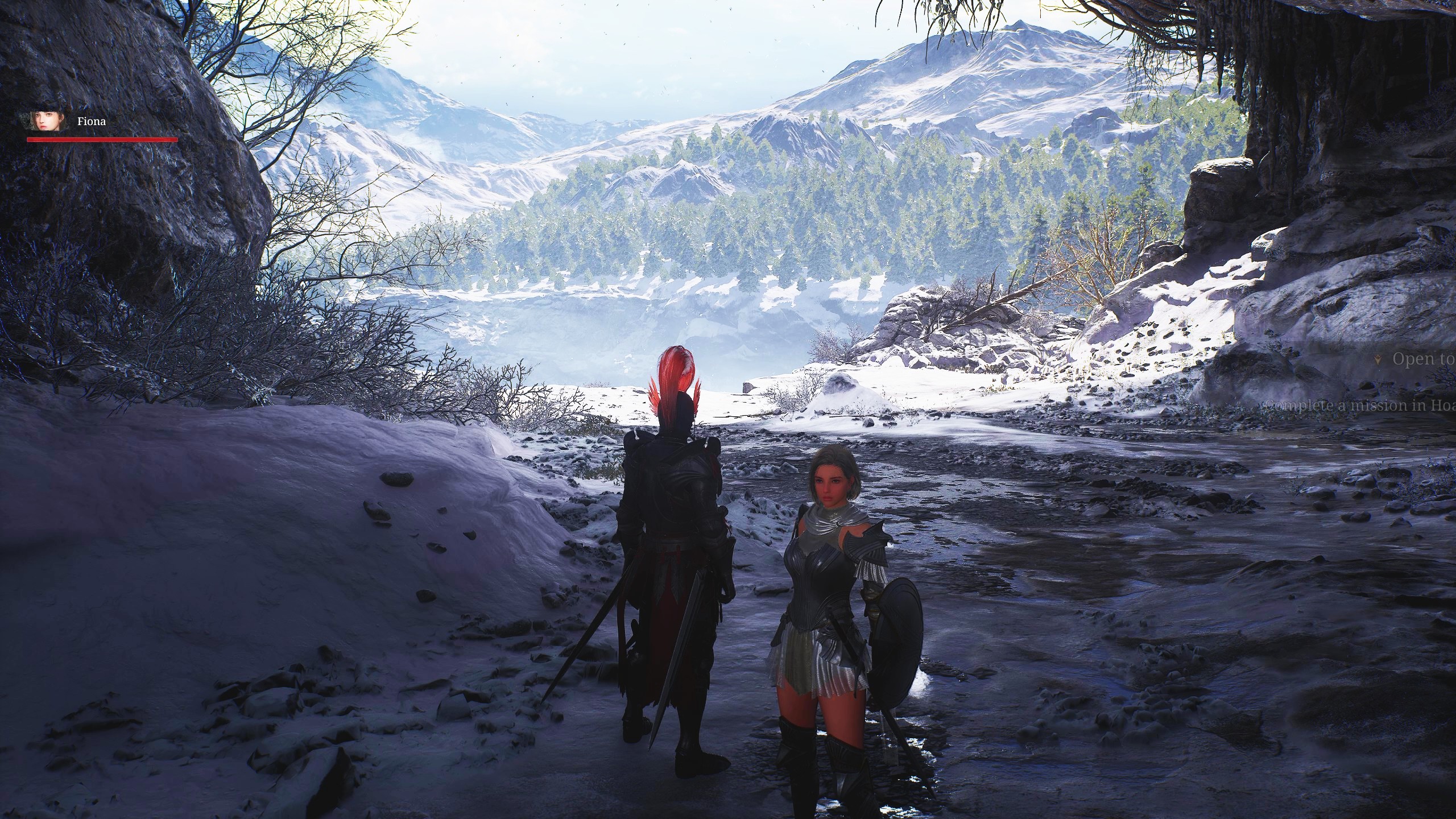 雪原地帯の「ホアフロスト・ホロウ」