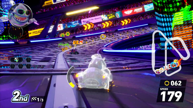 リングを集める楽しさや、アクションを決めて加速する楽しさがある