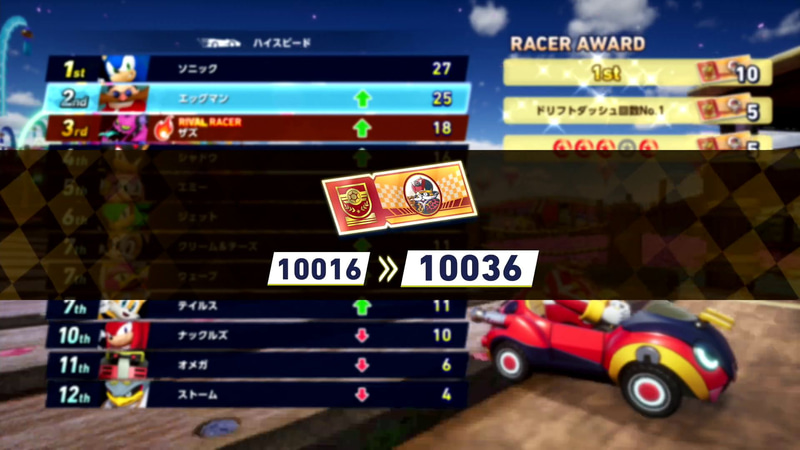 「レッドスターリング」を見つけたり、レースの成績に応じてチケットが入手できる。入手したチケットはカスタマイズパーツの解放に使える