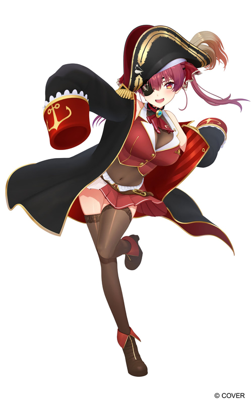 「Ahoy! 宝鐘海賊団船長！宝鐘マリンです～！」「ヨーソロー」