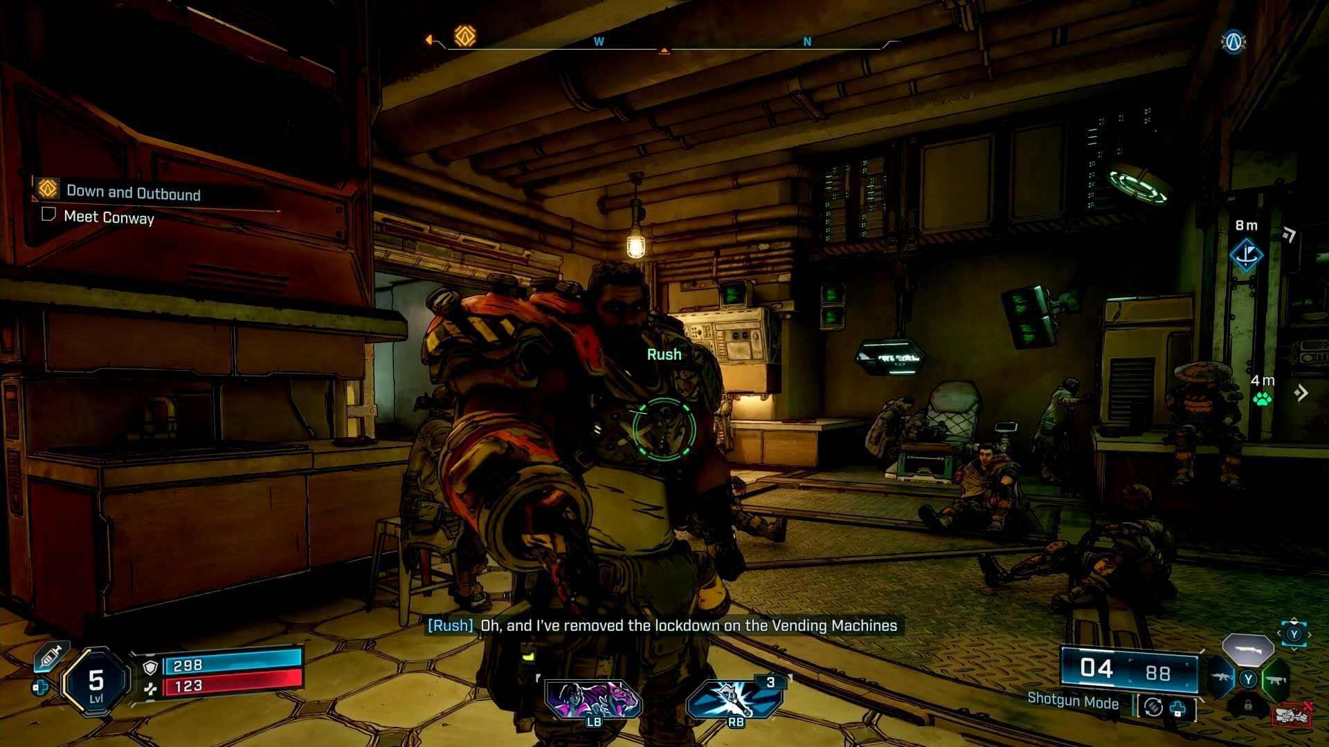 拠点のリーダーと思われる「ラッシュ」の部下がバイクをくれた