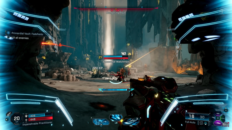 アビリティによる攻撃。2本のアームが自動で攻撃してくれる