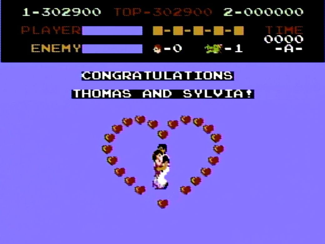 ちなみに2周目のエンディングは、2人の周囲を囲むハートマークの並びが1周目と異なる