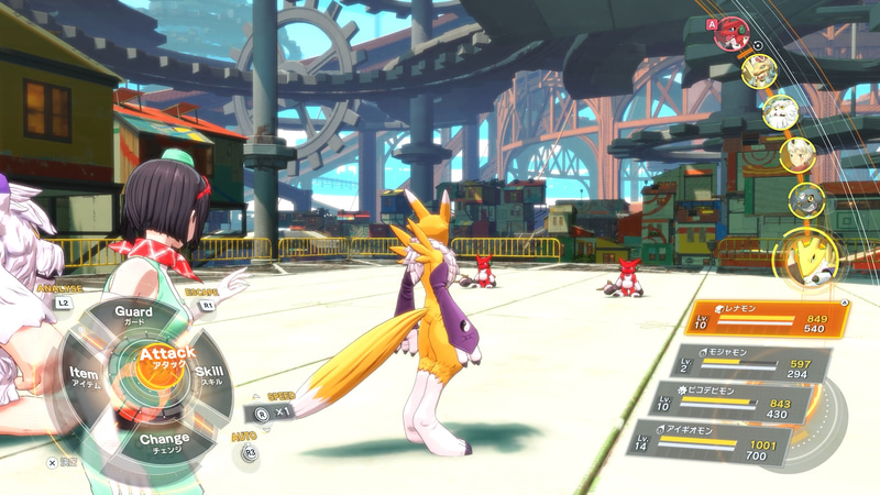 ターン制のコマンド選択バトルが採用されている