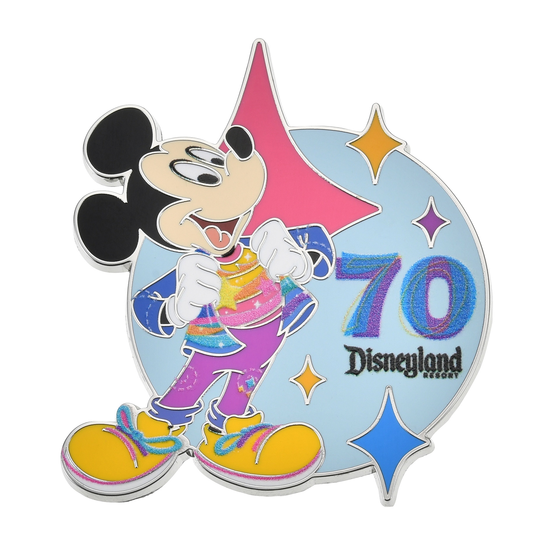 ミッキー ピンバッジ DISNEYLAND RESORT 70TH CELEBRATION 1,400円