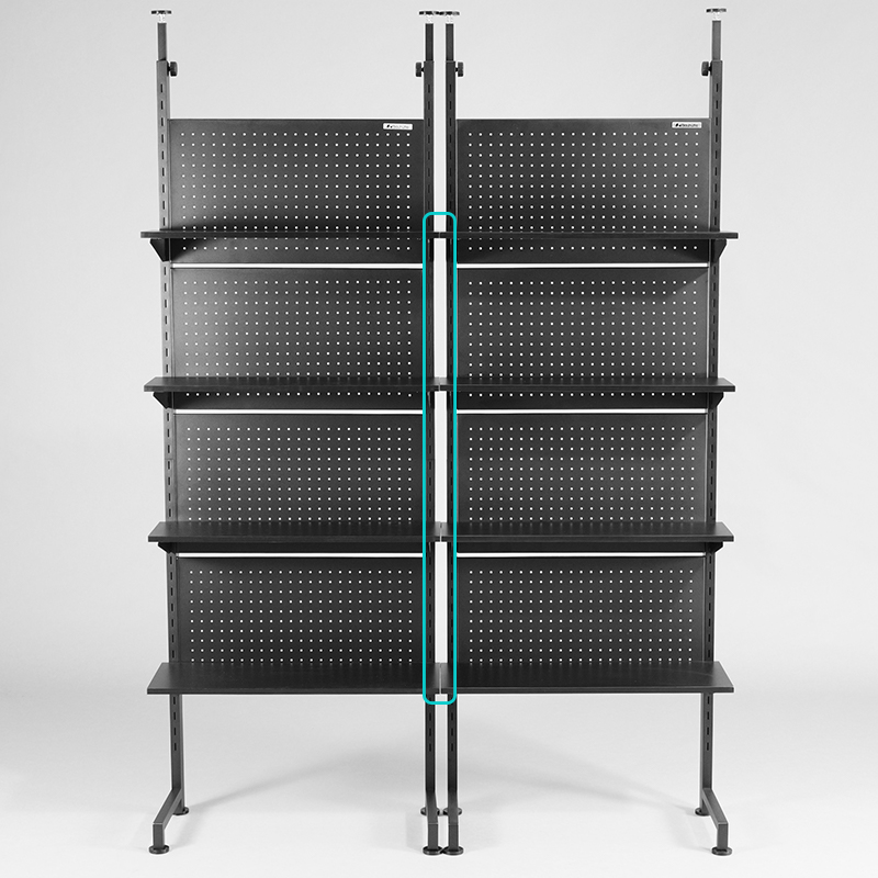 突っ張りタイプ：大1枚、小3枚、据え置きタイプ：大1枚、小2枚