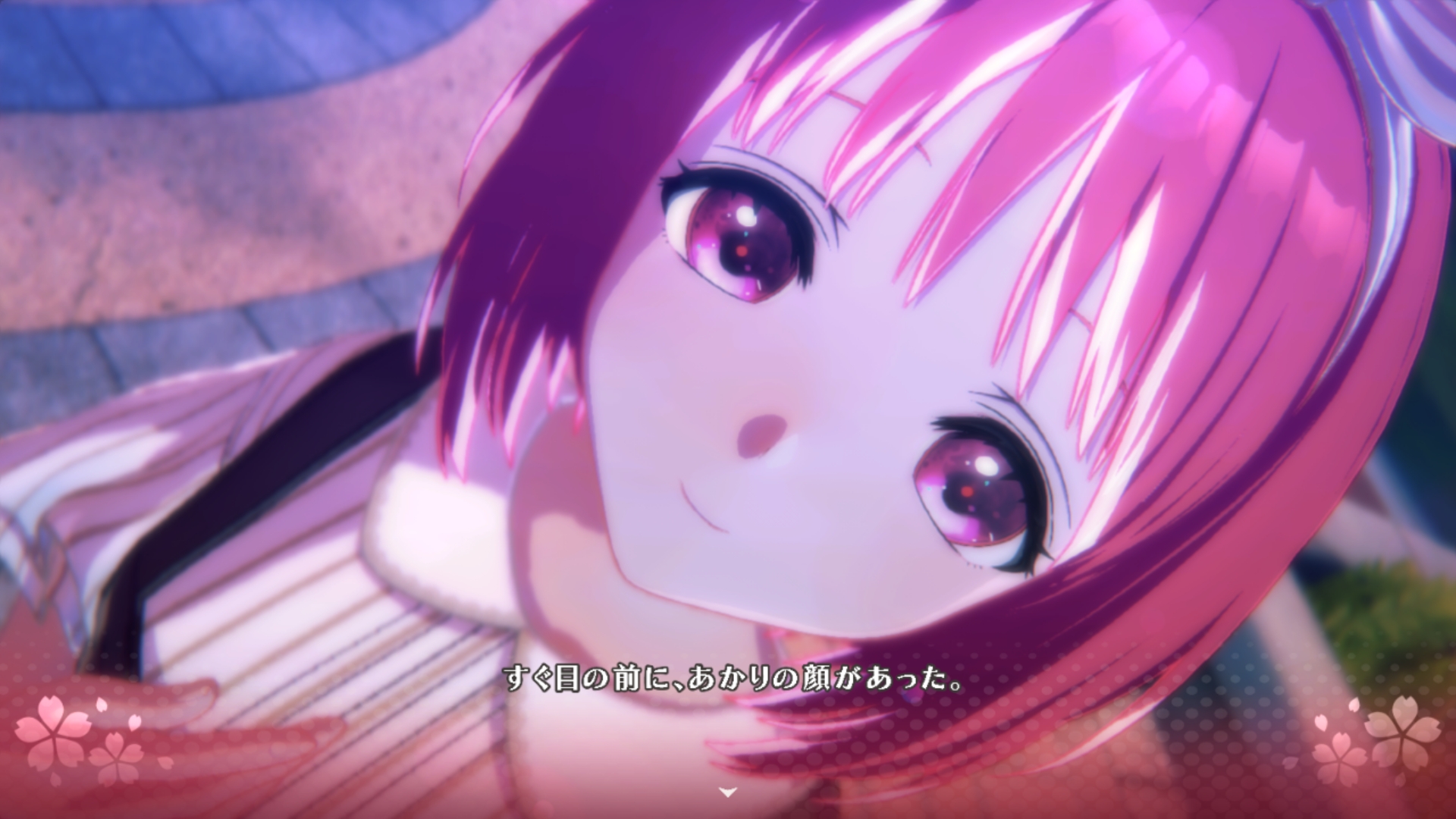 春休みの最後、ふたりでお花見。顔の近さにドキドキしてしまう