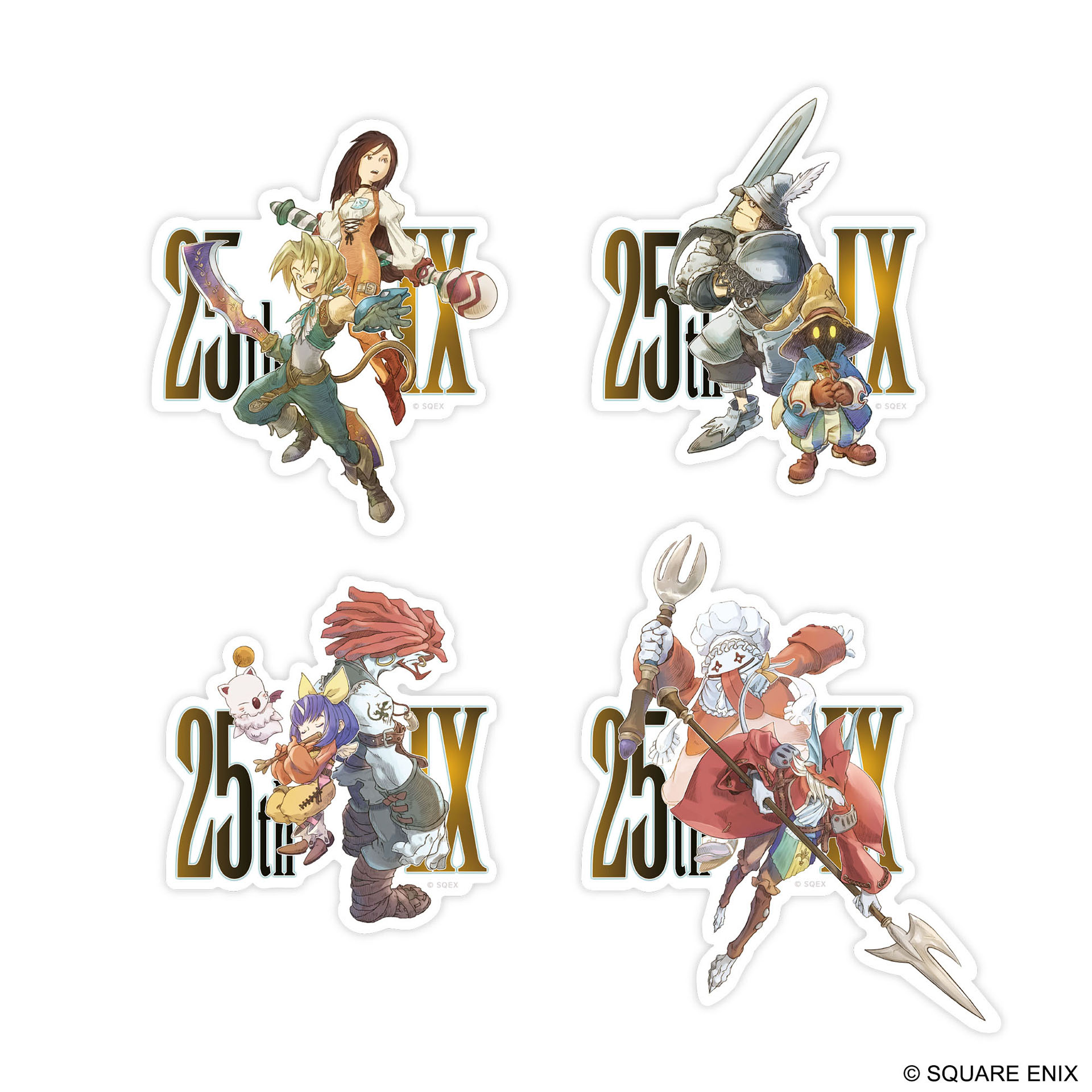 ファイナルファンタジーIX 25th ANNIVERSARY ステッカーセット：1,210円