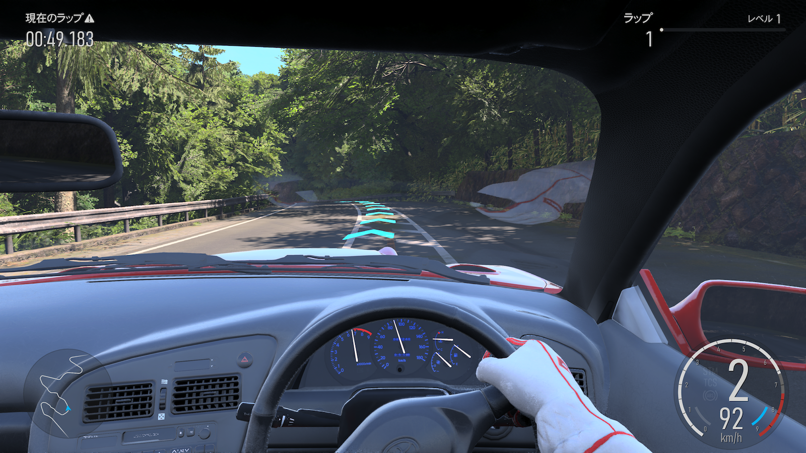 アナログトリガーとジョイスティックの精度が重要になるレースゲーム。「REVOLUTION X Unlimited」はリニアに反応し、スムーズなドライビングができた