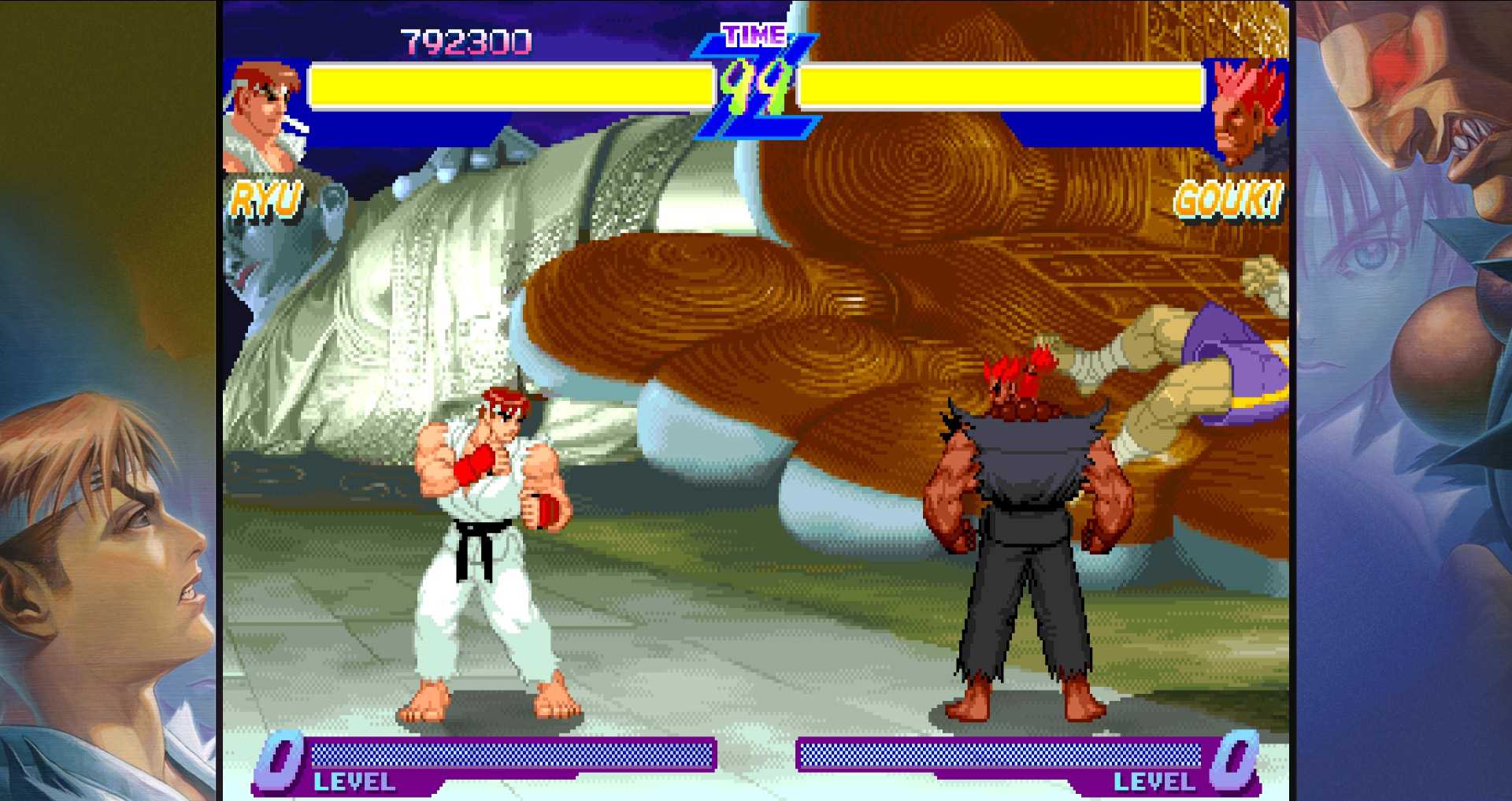 背中を見せる豪鬼