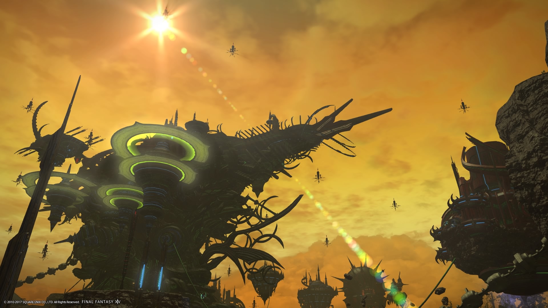 めったに晴れないアジス・ラーの、貴重な晴天