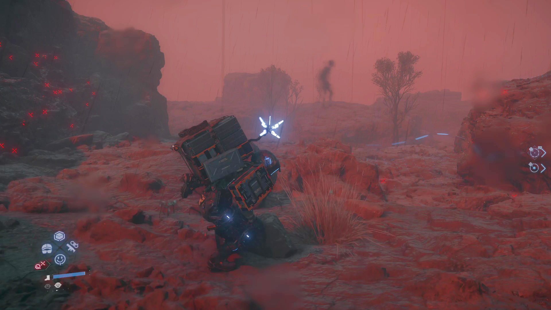 座礁地帯は範囲に足を踏み入れると周囲が赤くなる