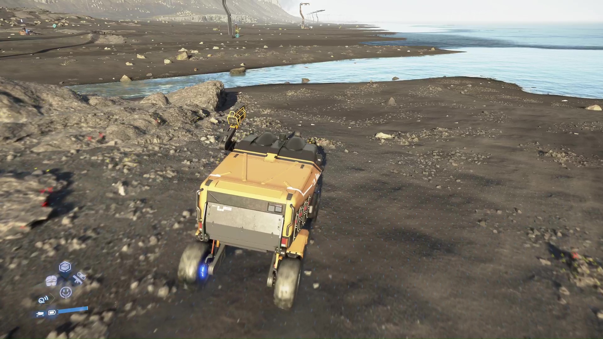 積載量が大きいピックアップオフローダー。大量の荷物を運搬や、戦闘用の装備を常備して移動できるのが強み