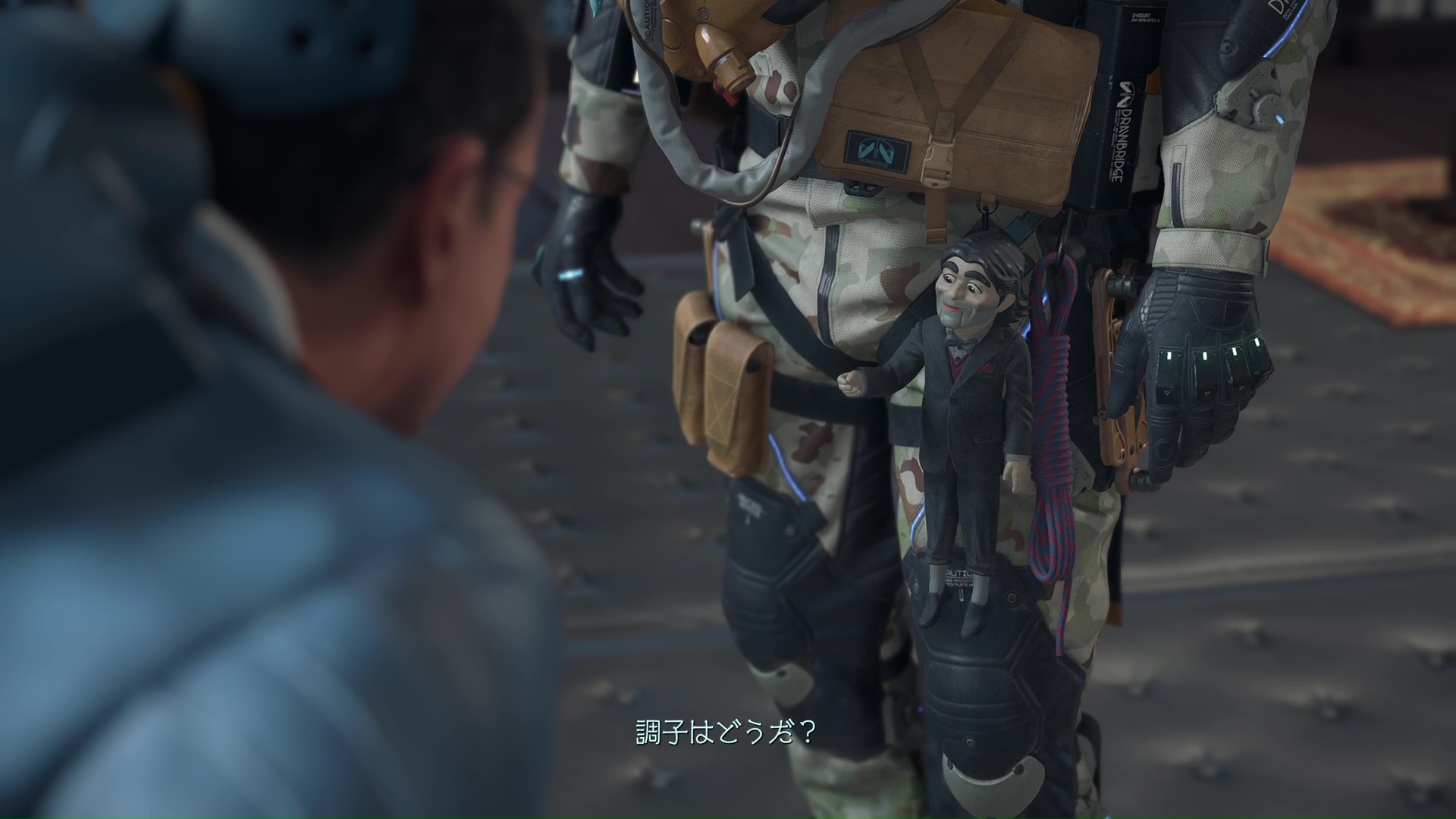 旅の相棒ドールマン。ナビゲーターとしての役目だけでなく、サムの話し相手や、偵察用のアイテムとしても活躍する