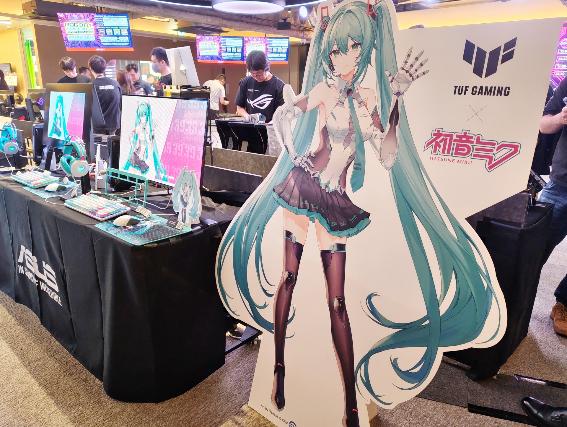 初音ミクコラボエリア「TUF Gaming × 初音ミク」