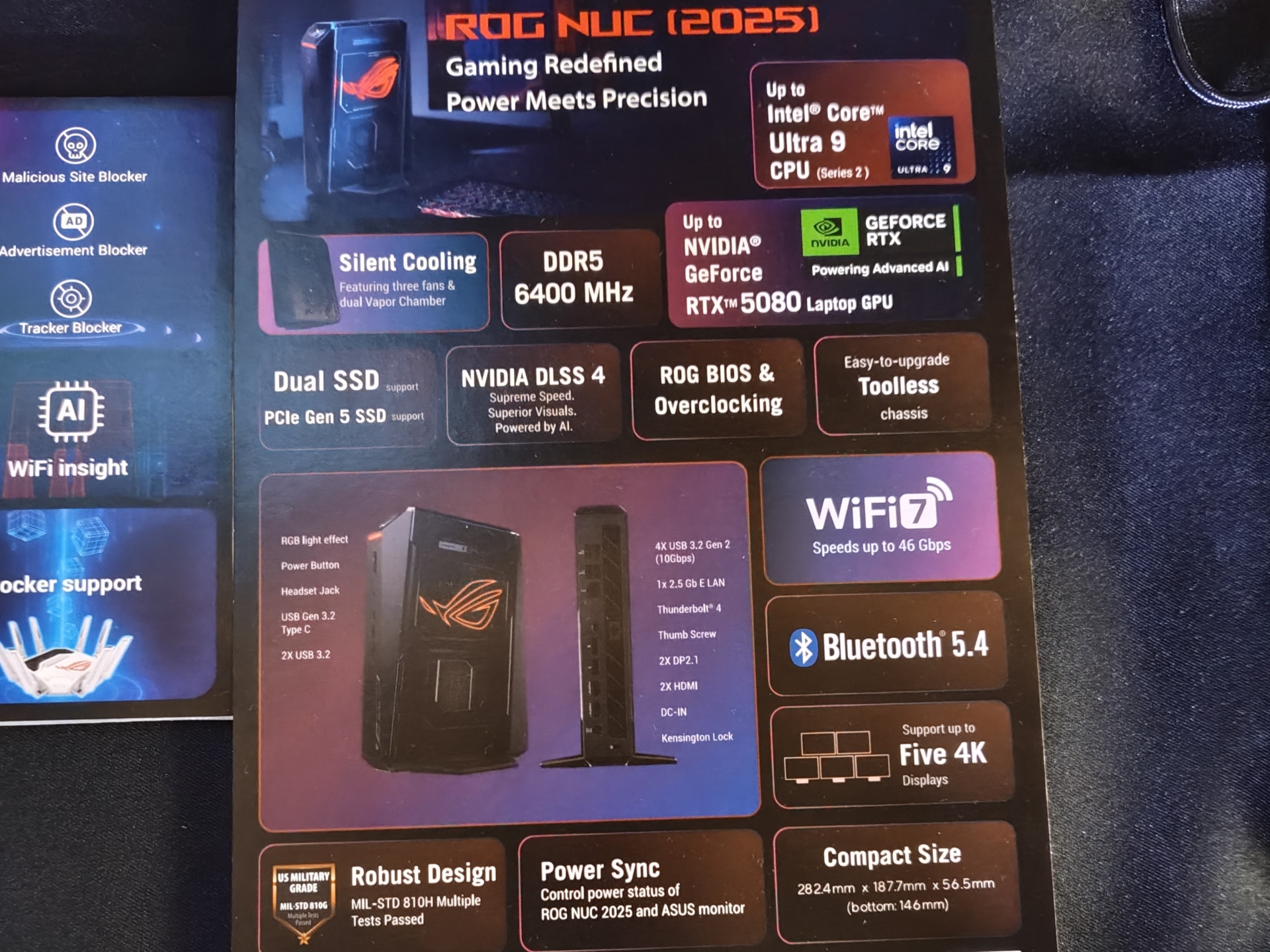 仕様についてもパネルで紹介されていた