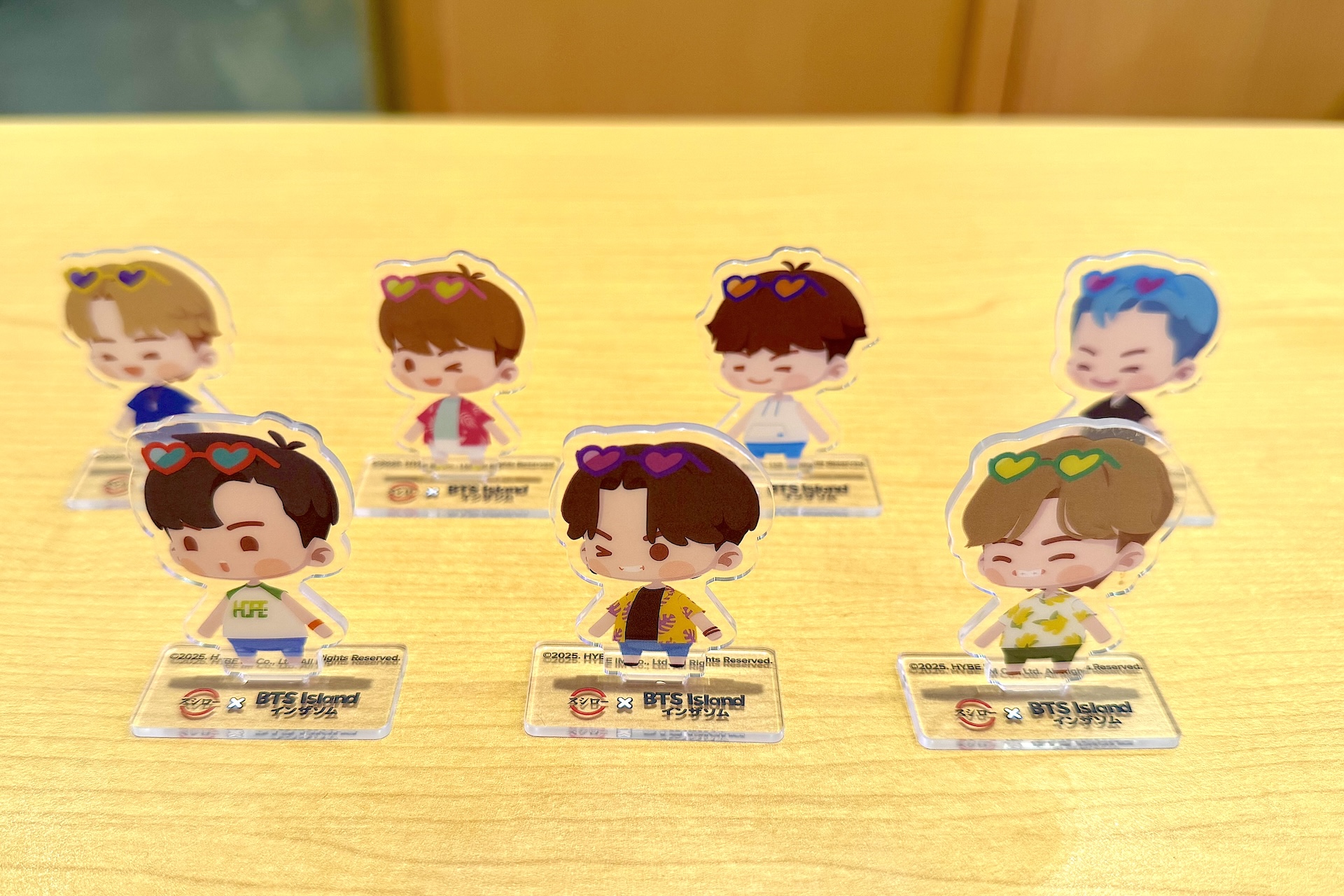 ミニアクスタは全7種。ズラッと並べて飾りたくなるコレクション性の高いグッズとなっている