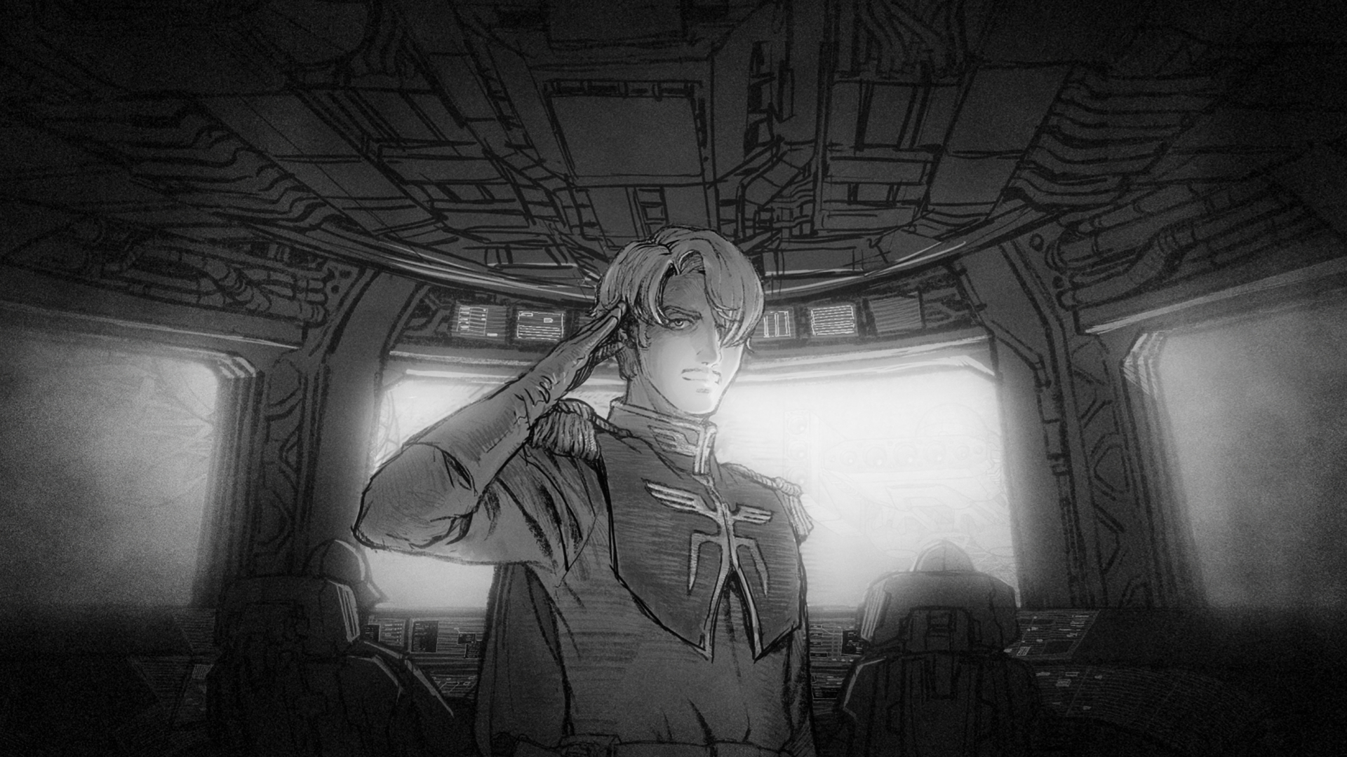 モノクロで描かれるシャリア・ブルの木星エピソードがとても切ない