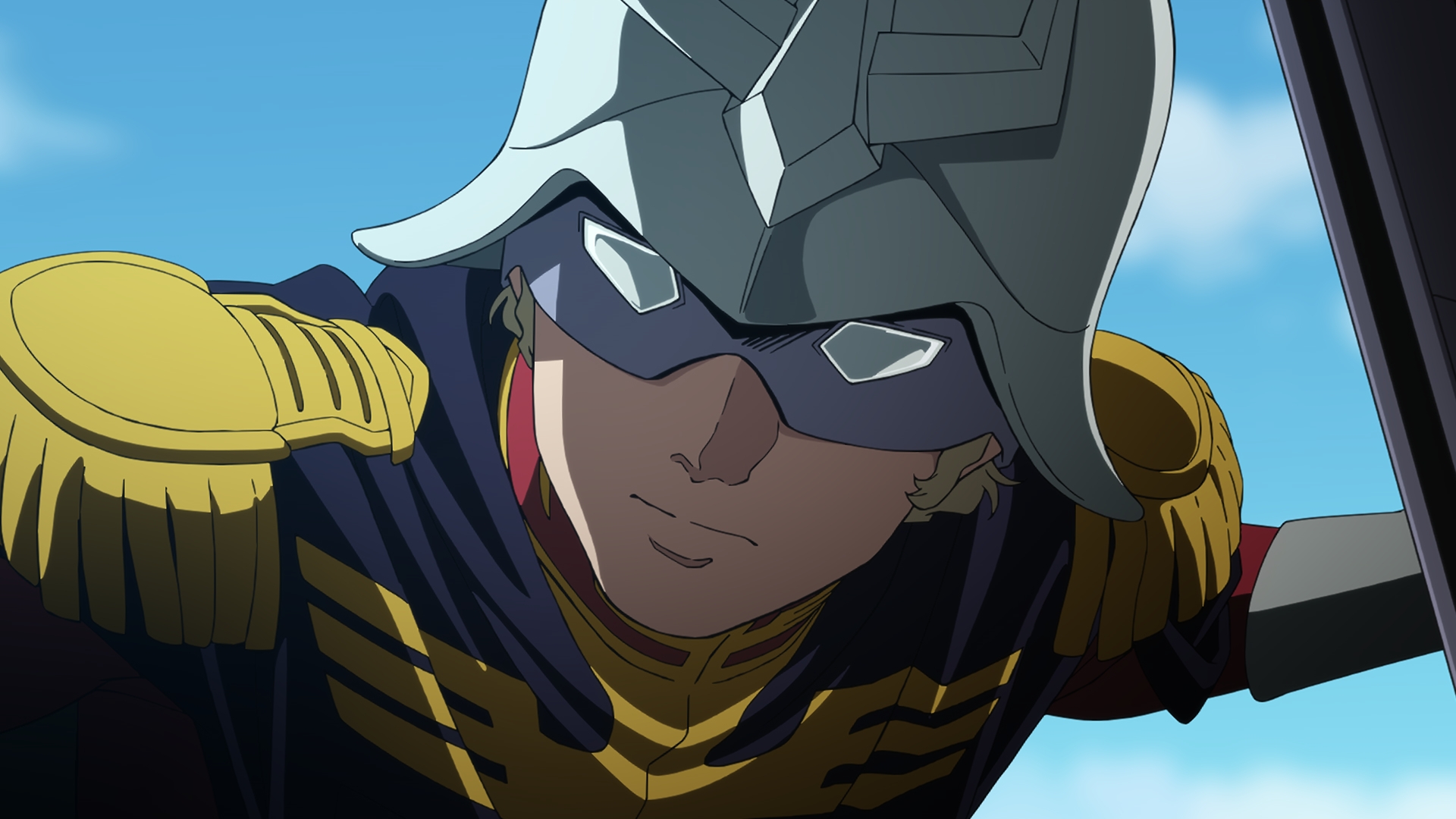 ジオン公国軍大佐。「赤い彗星」の異名をもつニュータイプのエースパイロット。身分を隠してイオマグヌッソ開発スタッフとして潜入していた