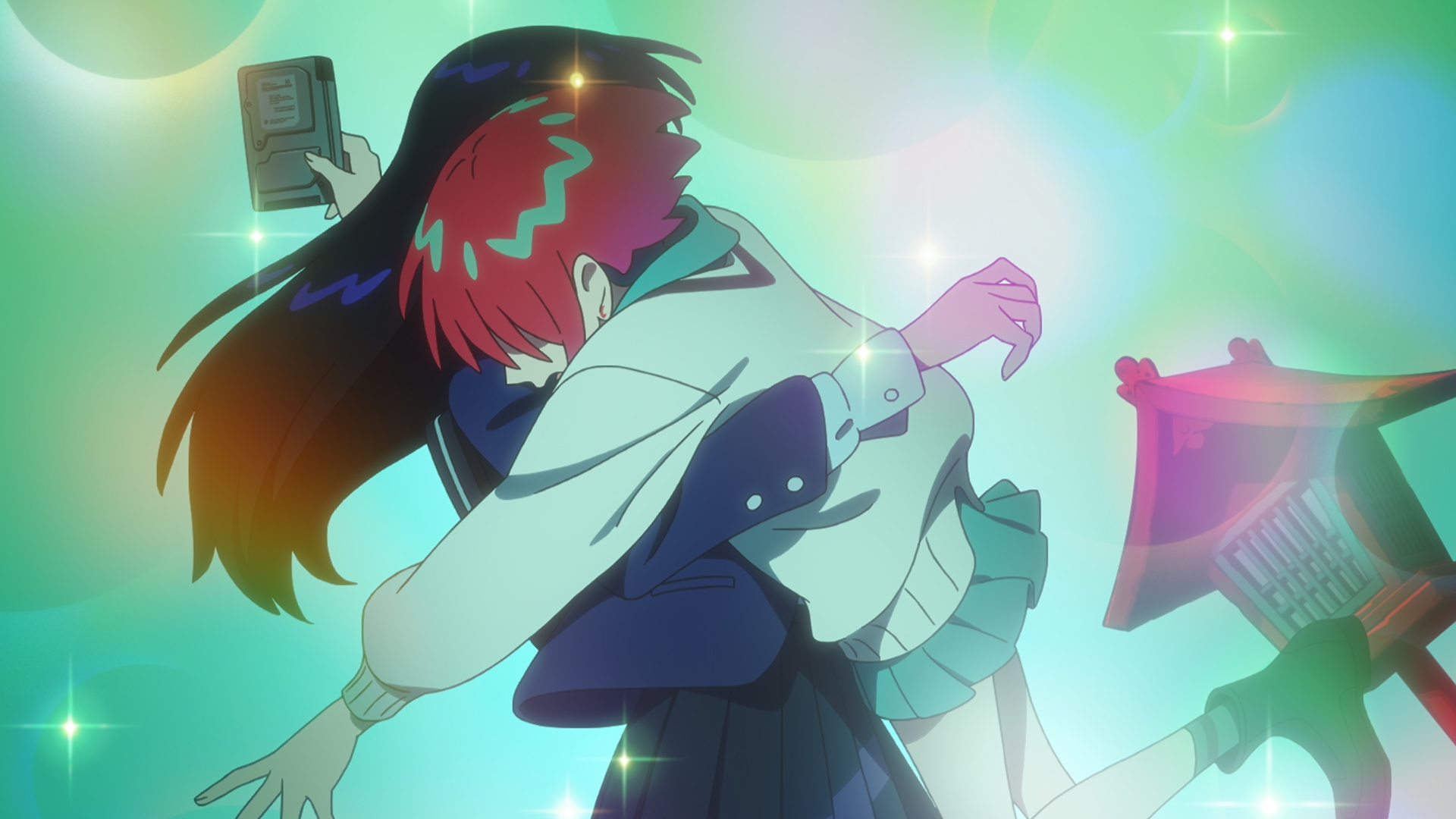 ジオン軍からの払い下げMSで武器使用を可能にするユニットが発端となり出会ったマチュとニャアン