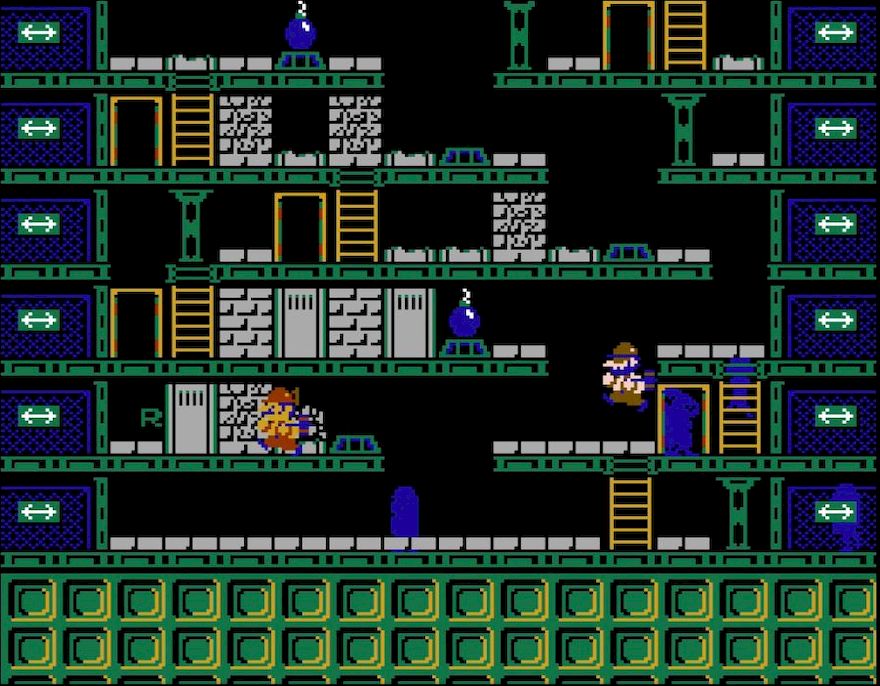 白いレンガ型の壁は、1回叩くとヒビが入り、2回叩くと壊れる