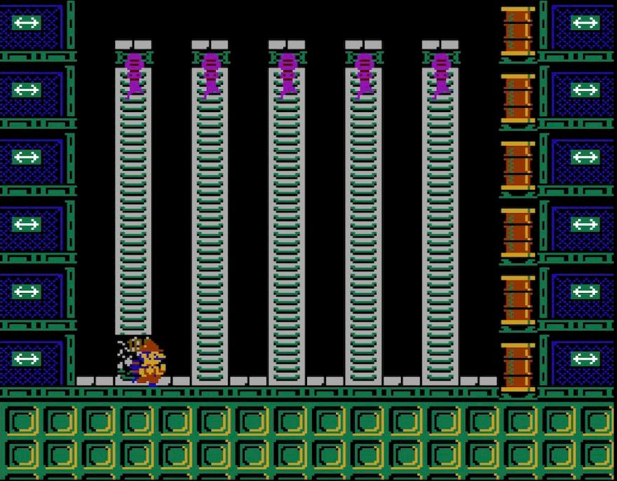 こちらはハシゴとしても利用できるハシゴ壁。壊すと派手に崩れ落ち、巻き込んだ敵を気絶させることができる