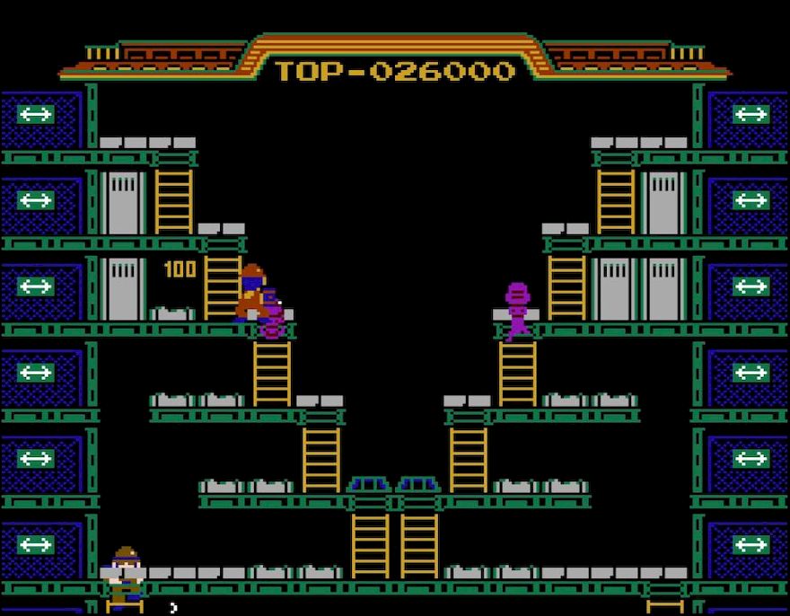 敵キャラを叩き落して気絶させることもできる