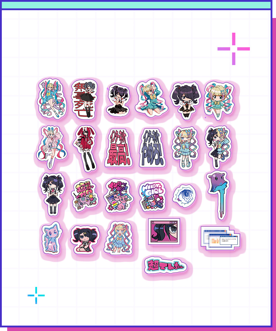 G賞：ステッカー2種セット