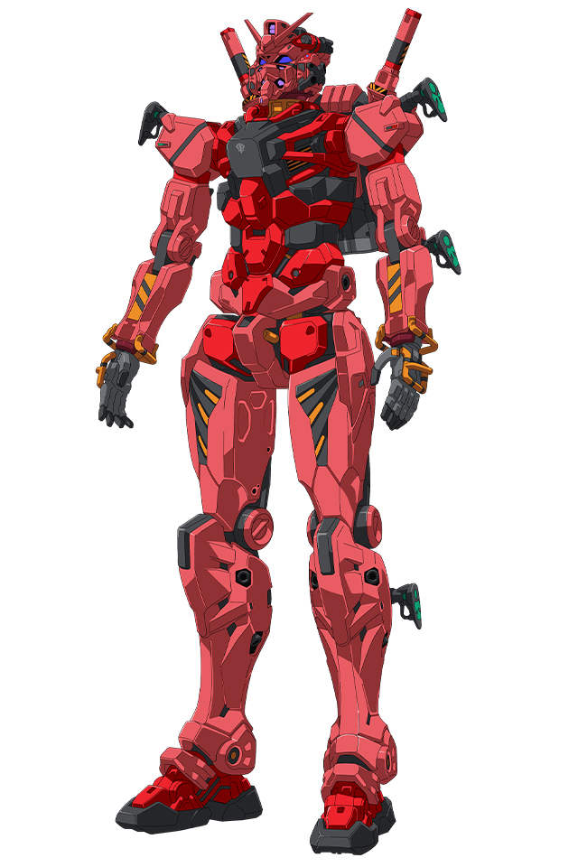 シャアの機体色に塗られたガンダム