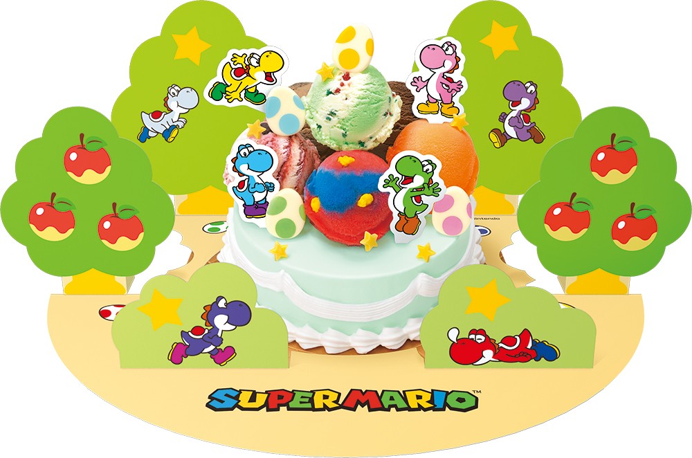 「ヨッシー カラフル31デコケーキ」