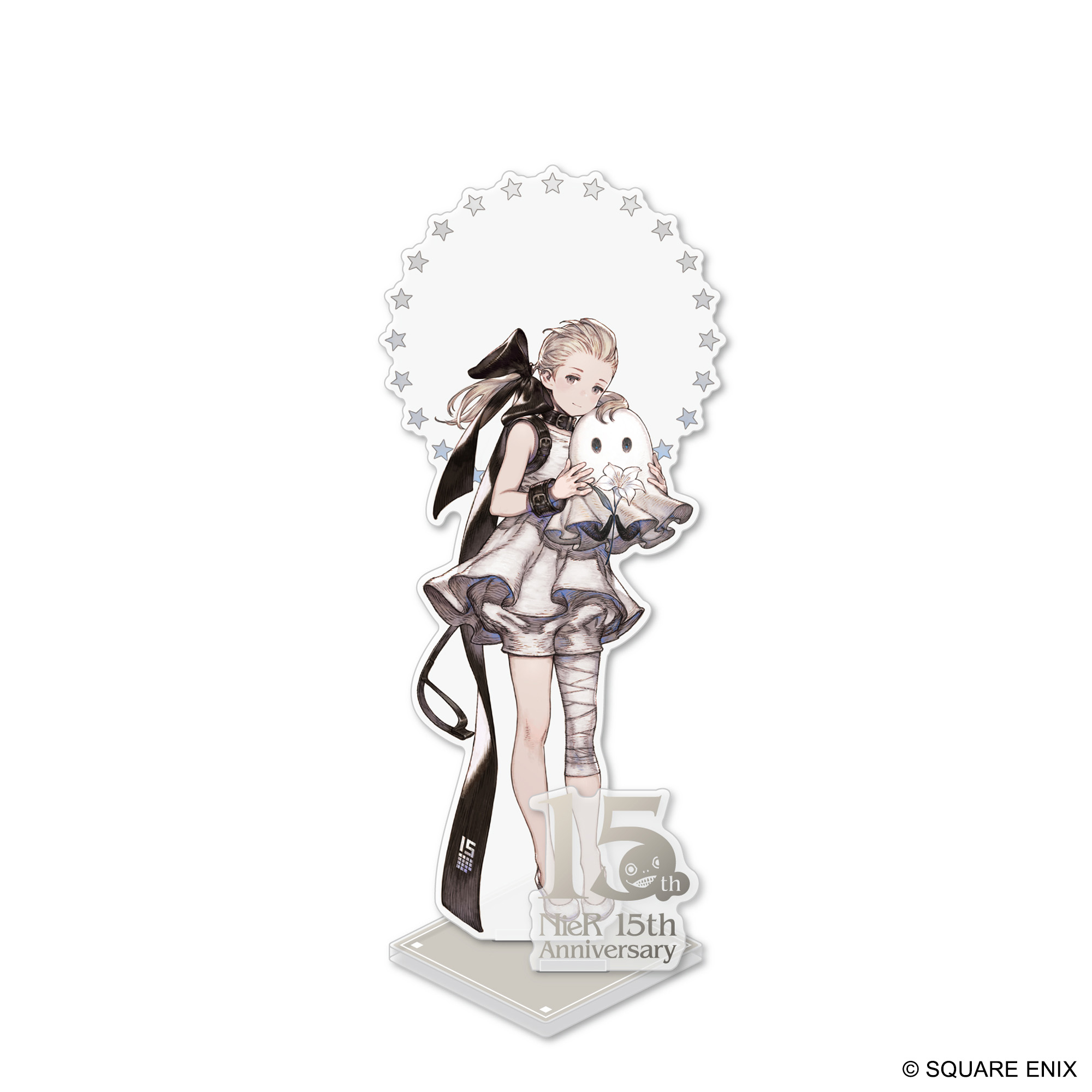 「NieR Series 15th Anniversary アクリルスタンド 2B&ポッド042 /少年ニーア&白の書 / フィオ&ママ」価格：各1,430円