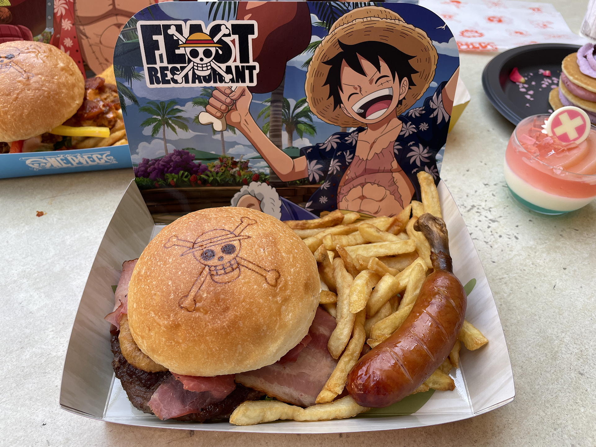 ルフィのスタミナ・ビーフバーガーセット