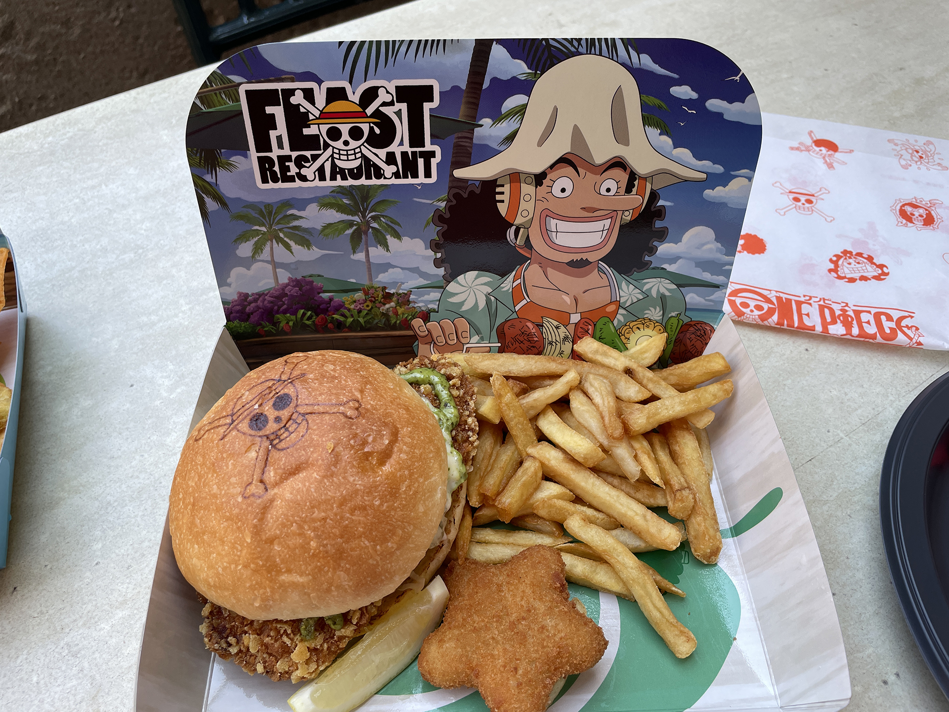 ウソップのバジルタルタル・フィッシュバーガーセット