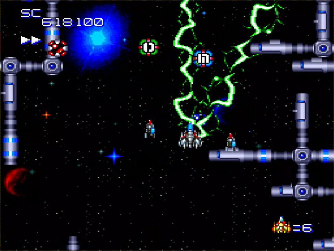 特殊パワーアップアイテムは「M」と「D」の2種類がある