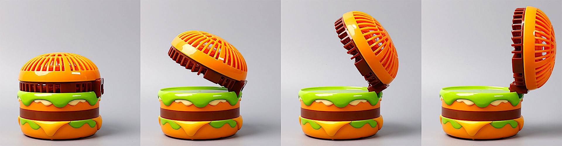 ファンの部分は、このように角度の調整が行える