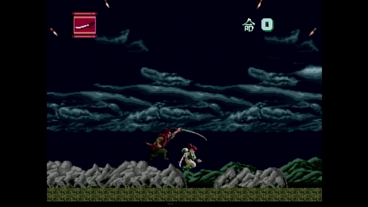 体力制の「PC-ENGINE MODE」であっても、一撃でやられる